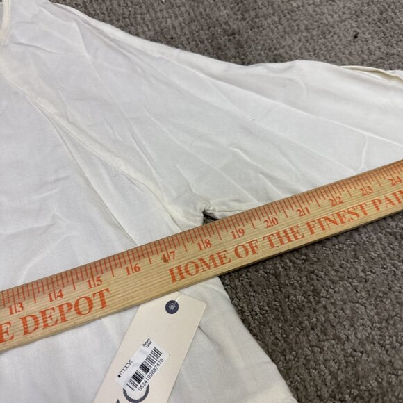 Roxy Blouse Ivory Long Sleeve Women’s Size Medium NWT - Picture 7 of 12